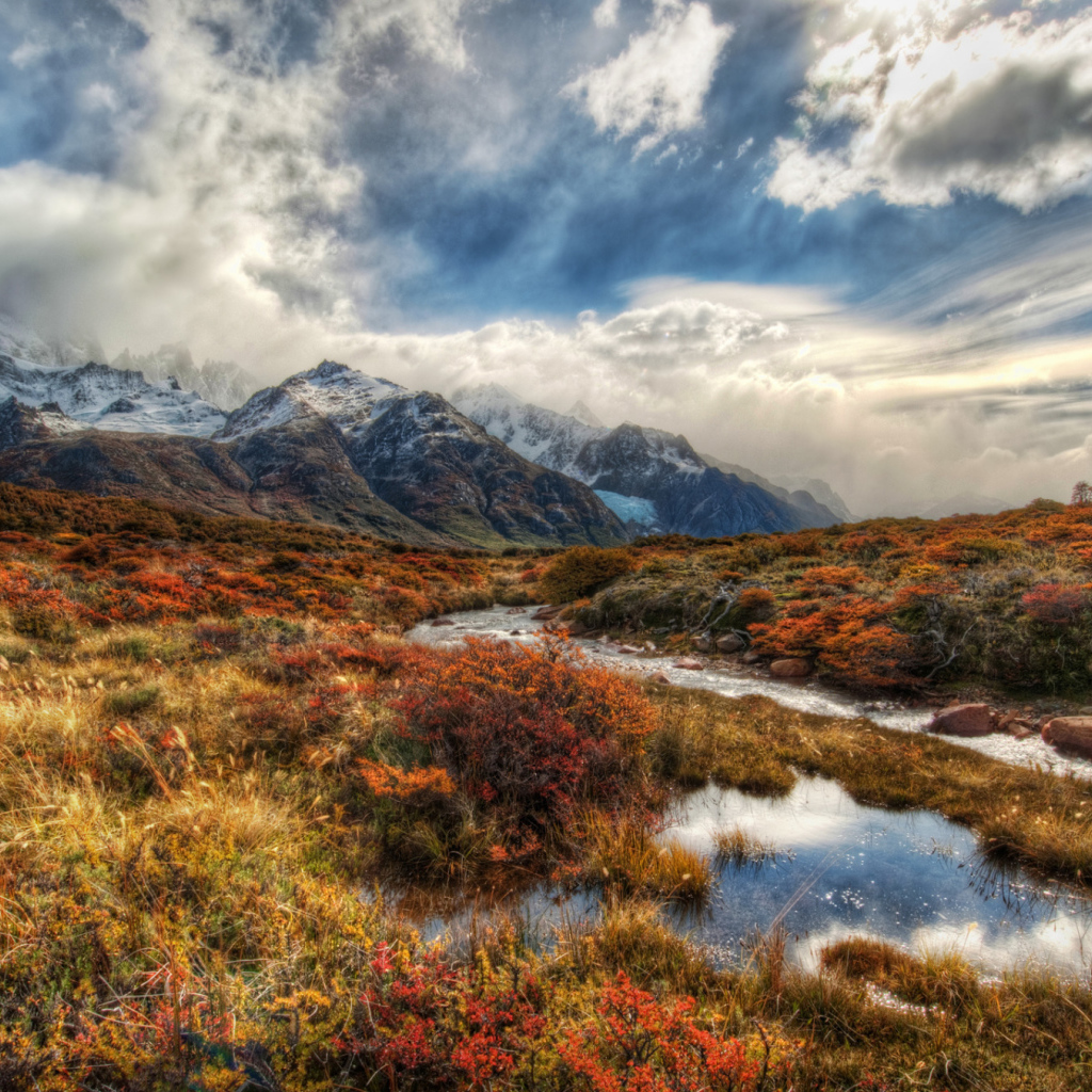 Живописная природа и фантастическое небо, Патагония Чили 