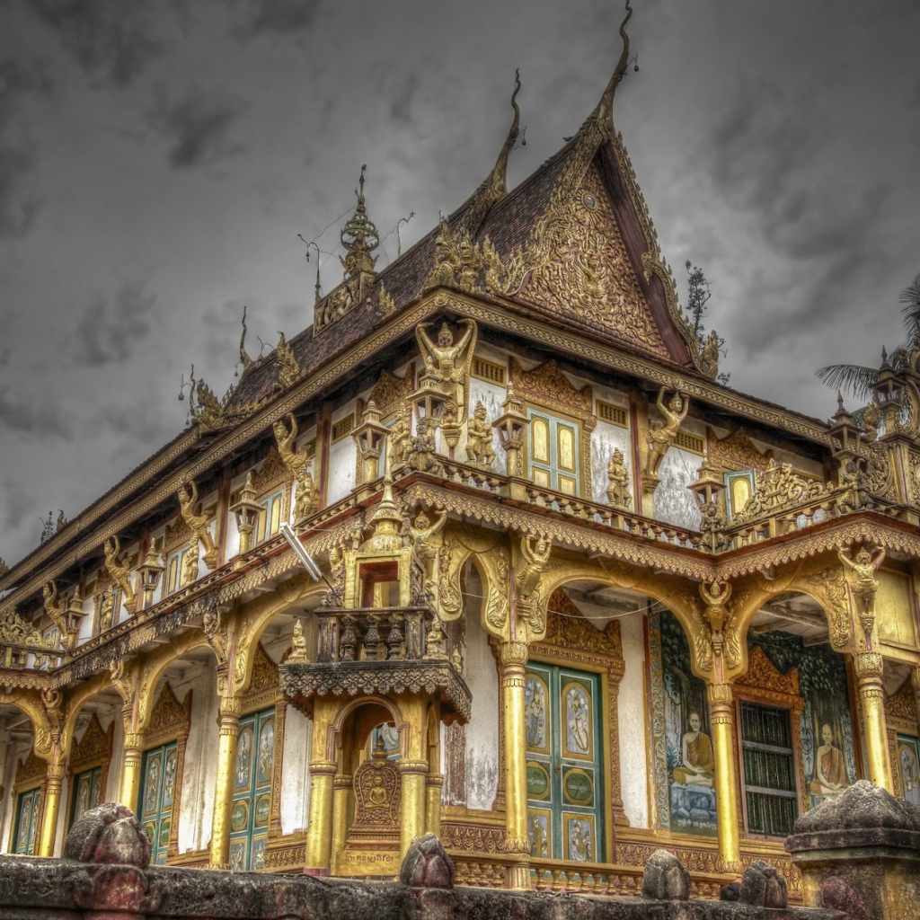 Храм в городе Пномпень, Камбоджа 