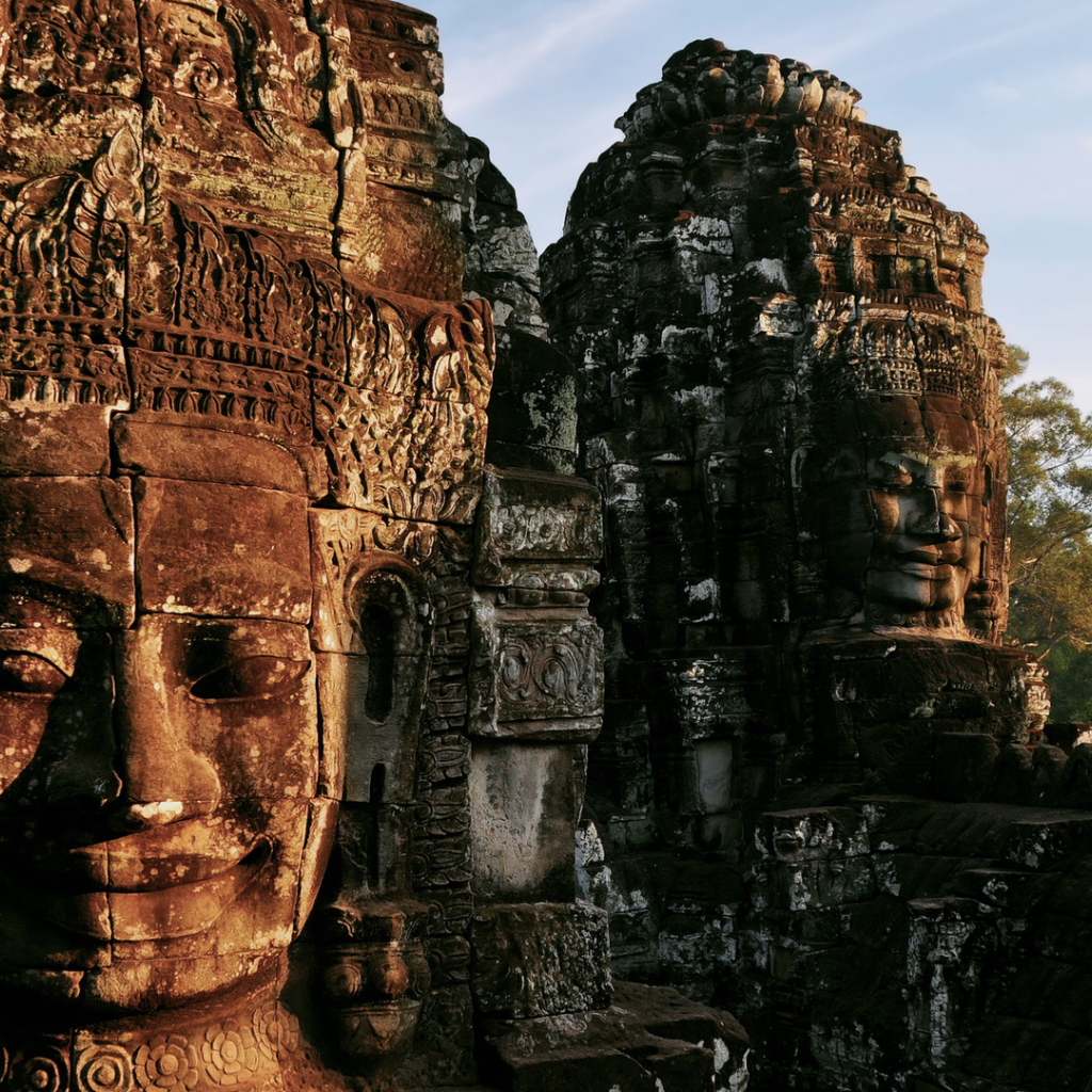 Развалины старого храма, Камбоджа 