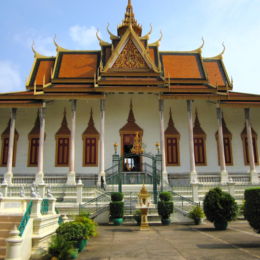 Храм на территории королевского дворца в Пномпене, Камбоджа 