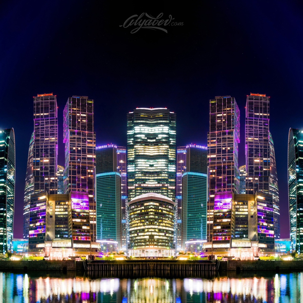 Ночная Москва, Россия 
