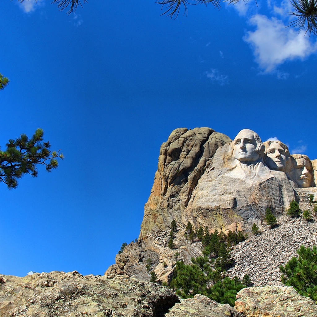 Гора Рашмор с лицами президентов, США 