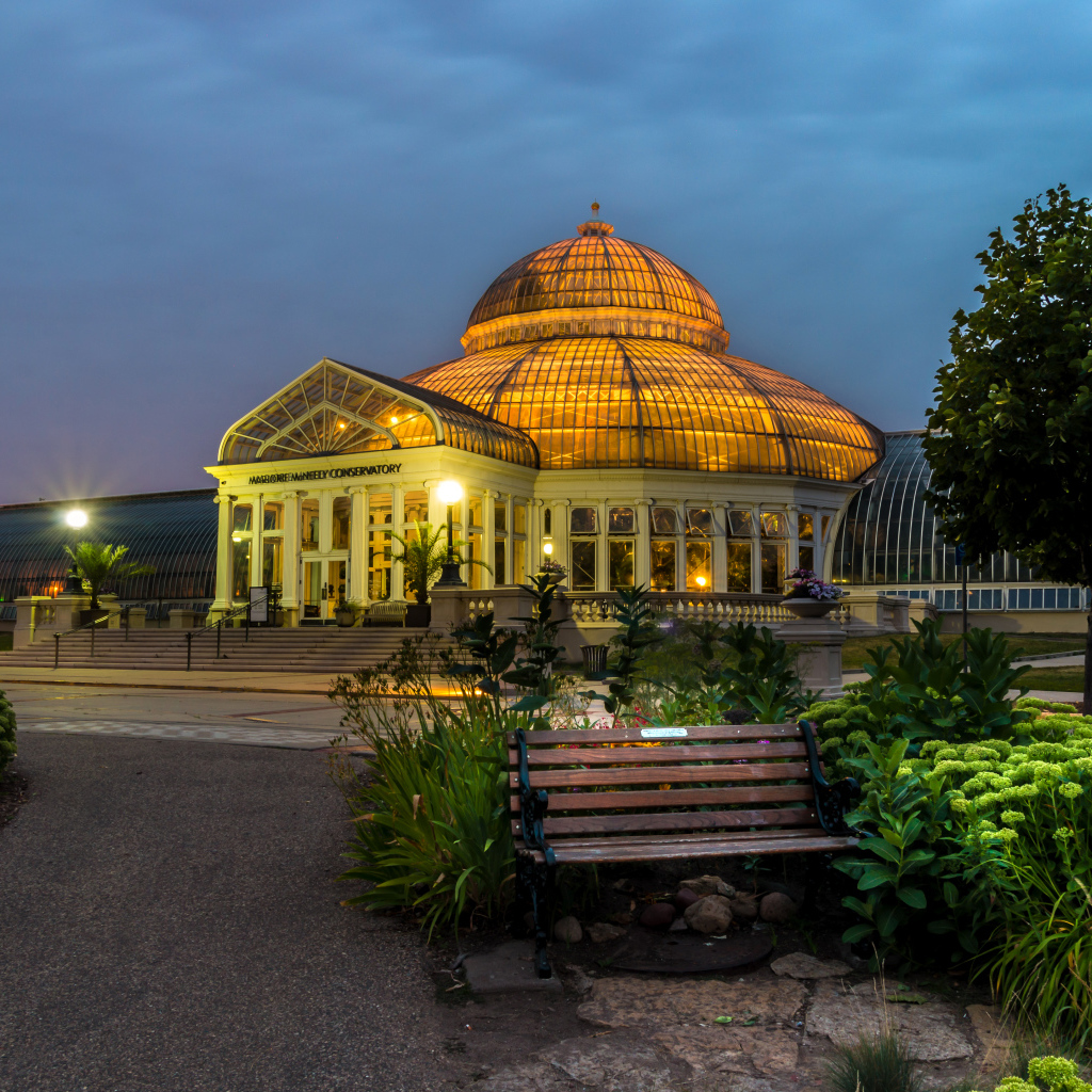 Ботанический сад Marjorie McNeely Conservatory, Миннесота. США 