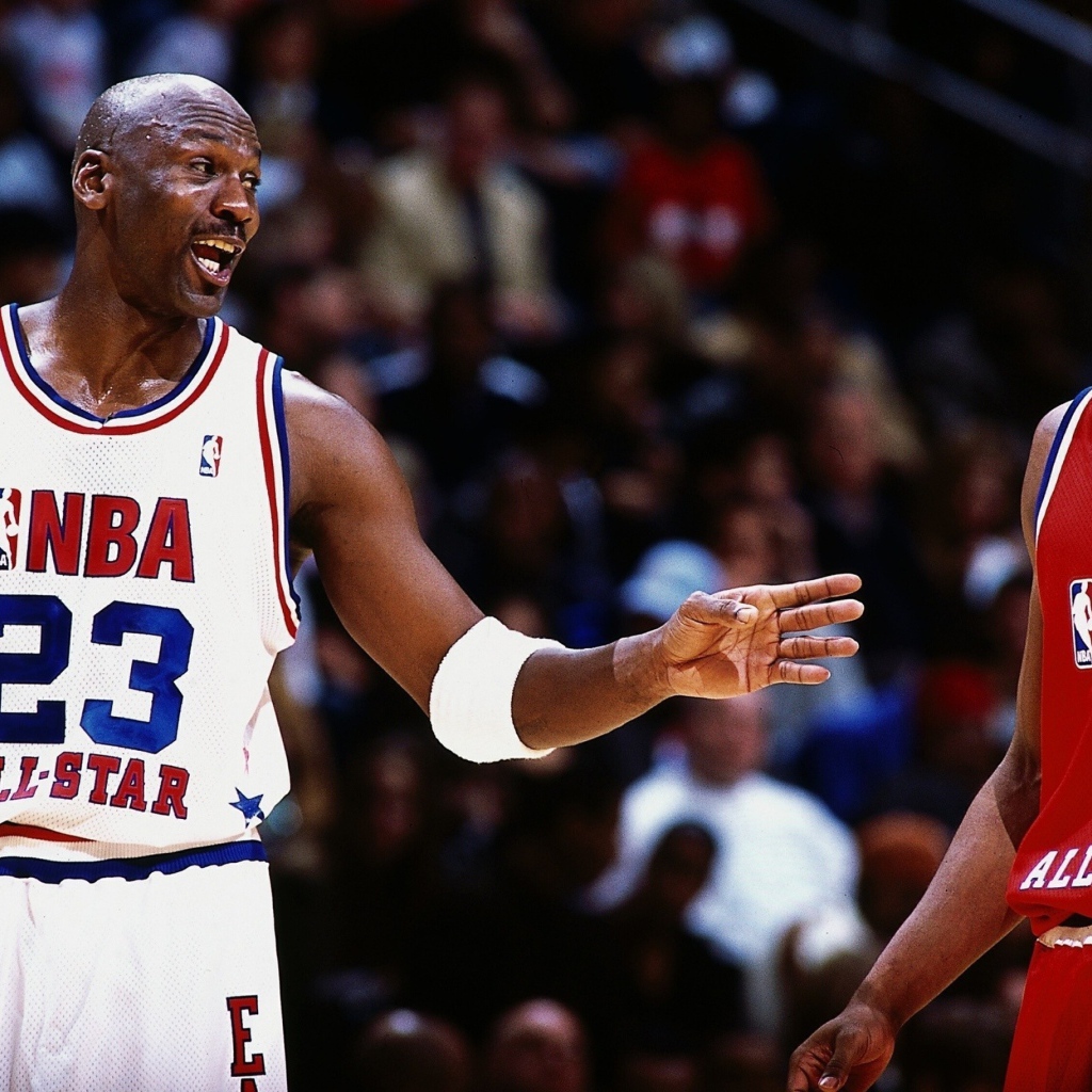 Баскетболисты Майкл Джордан  и Коби Брайант, НБА 