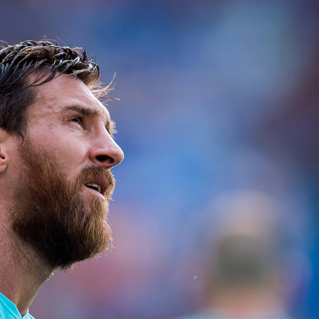 Футболист Лионель Месси с бородой