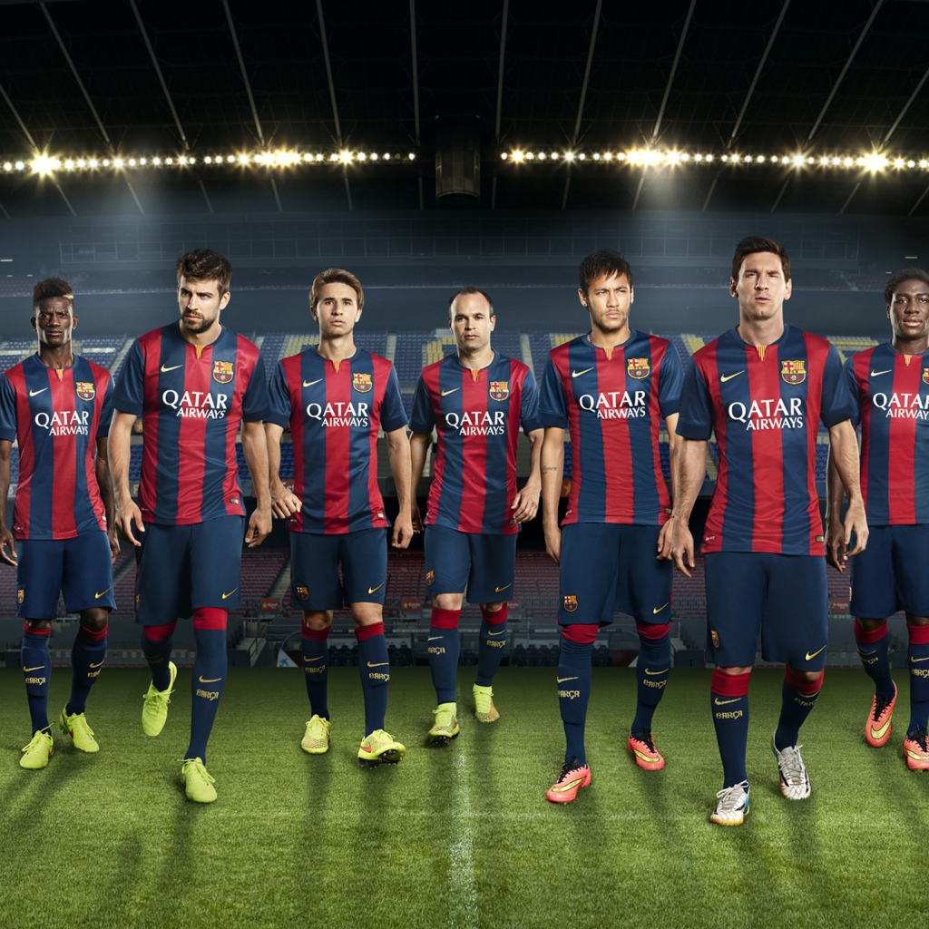 Футбольная команда футбольного клуба Барселона 
