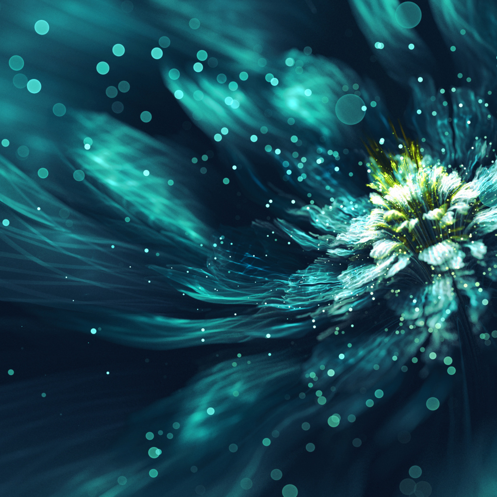 Красивый необычный фрактальный рисунок 3д графика