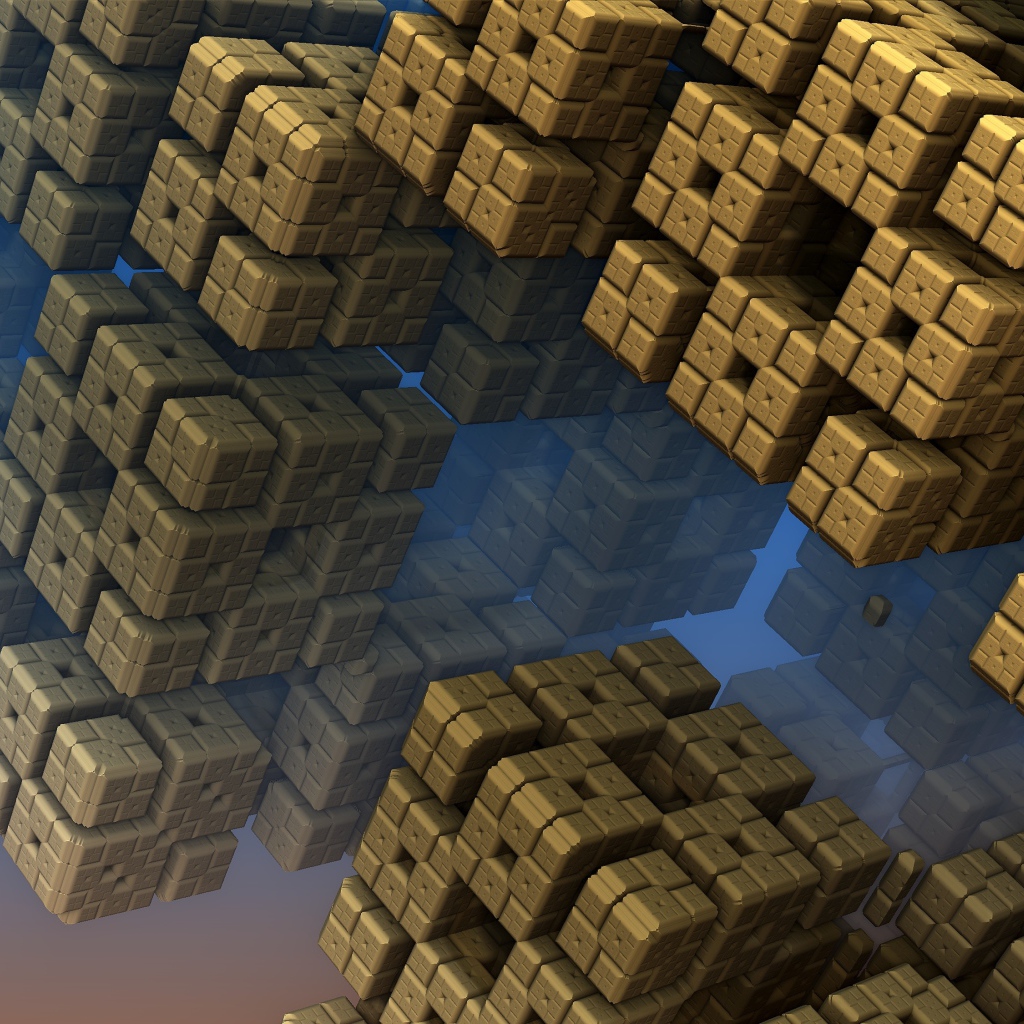 Кубы в невесомости 3д графика