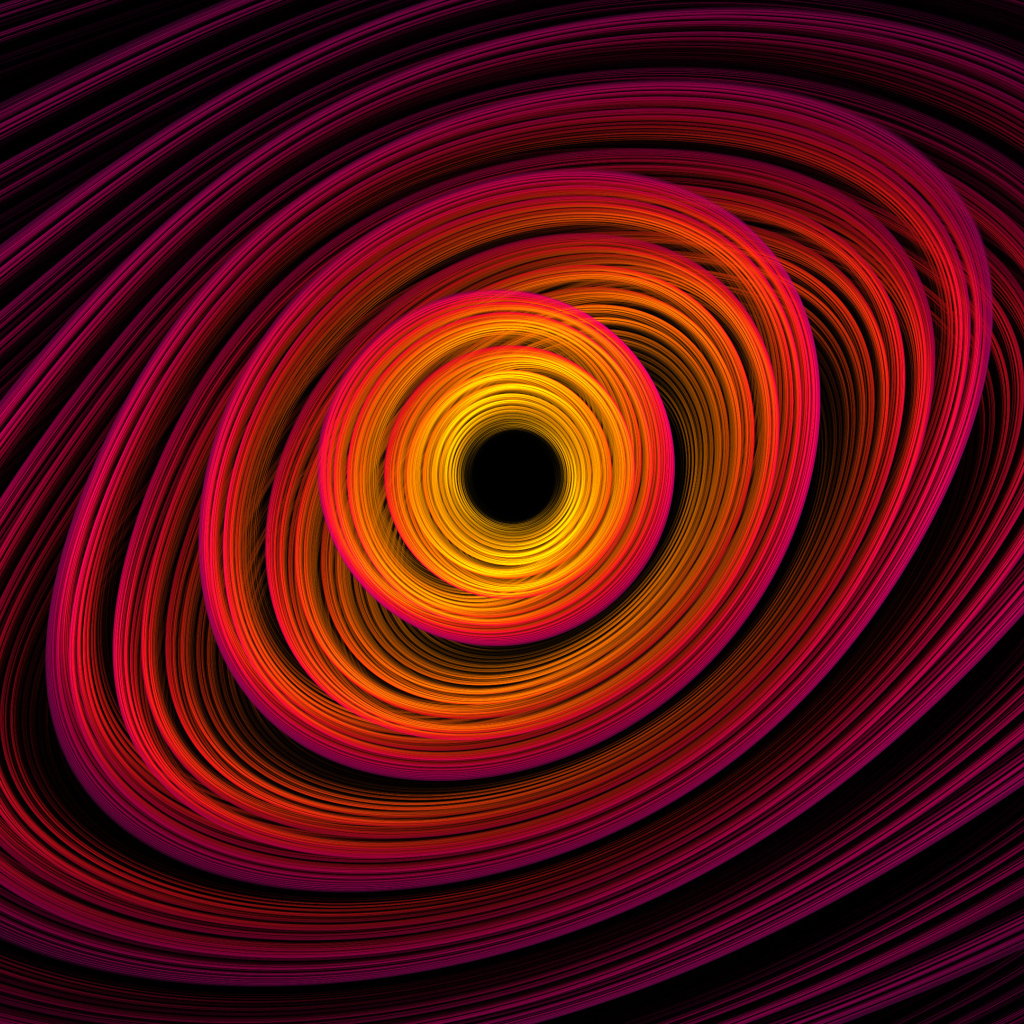 Фрактальная розовая спираль 