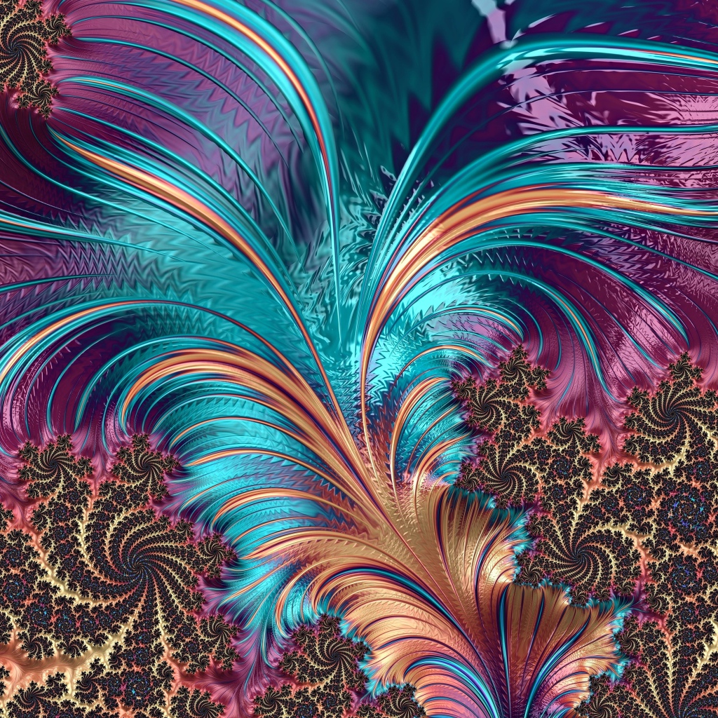 Разноцветный абстрактный рисунок