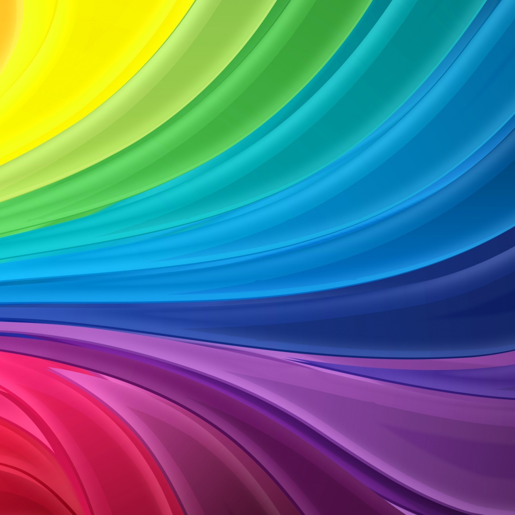 Разноцветные волны абстракция