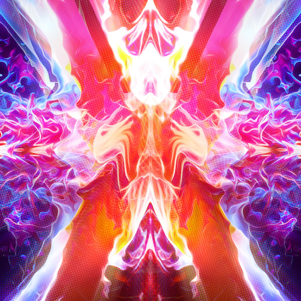 Неоновые энергетические волны, абстракция