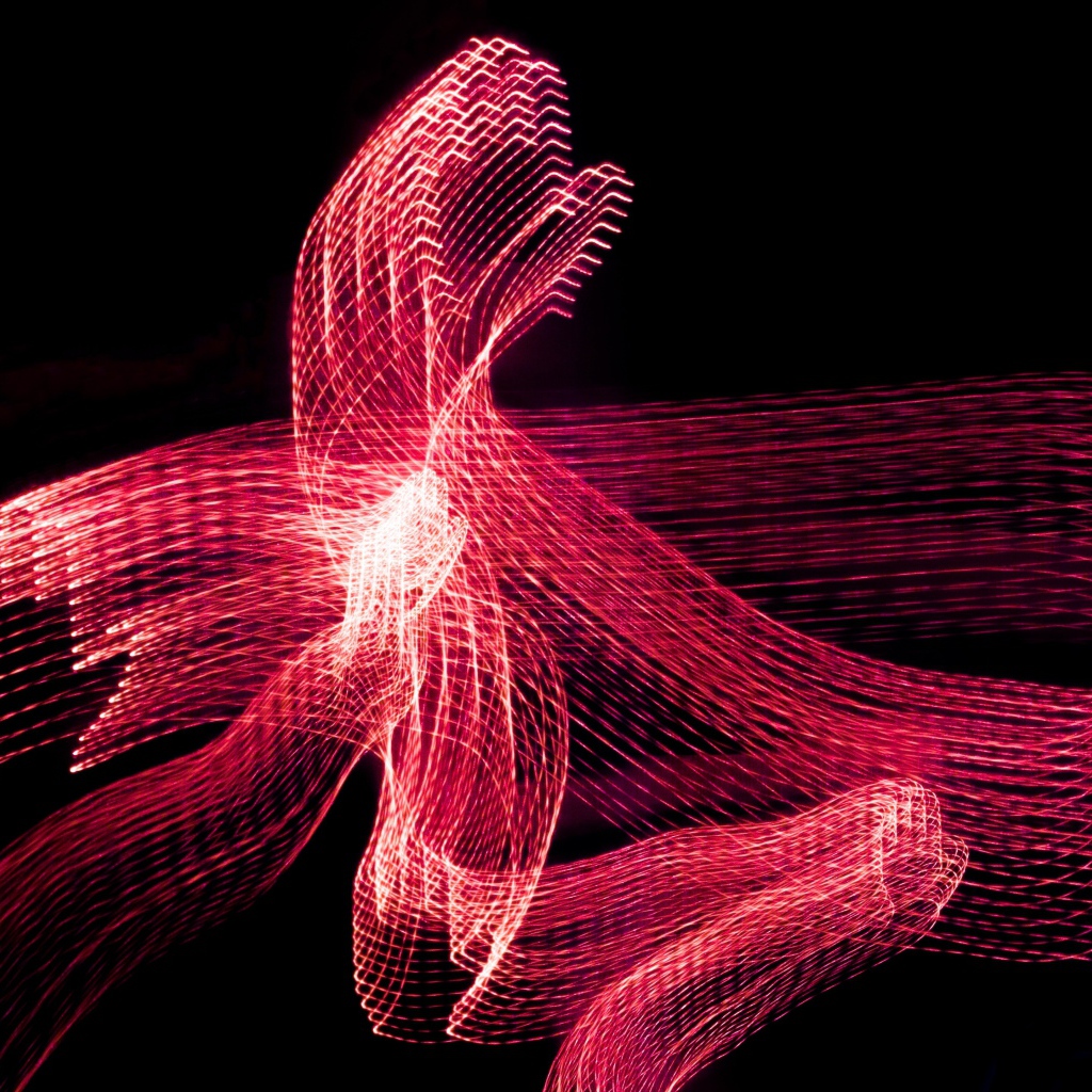 Красная абстрактная сеть на черном фоне