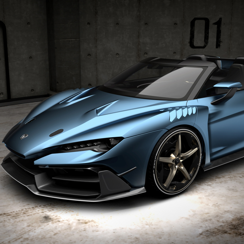 Красивый дорогой автомобиль Italdesign Zerouno 2018