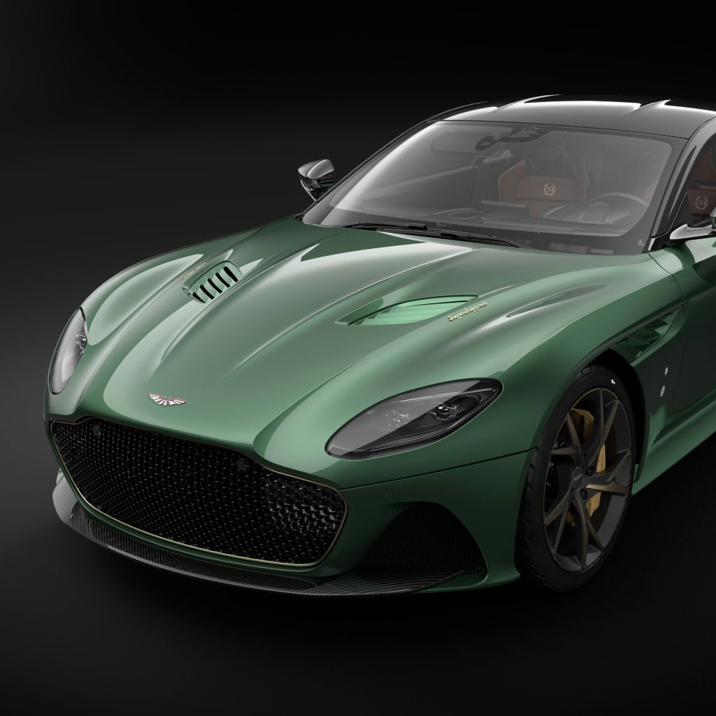 Green car Aston Martin DBS 59 2018