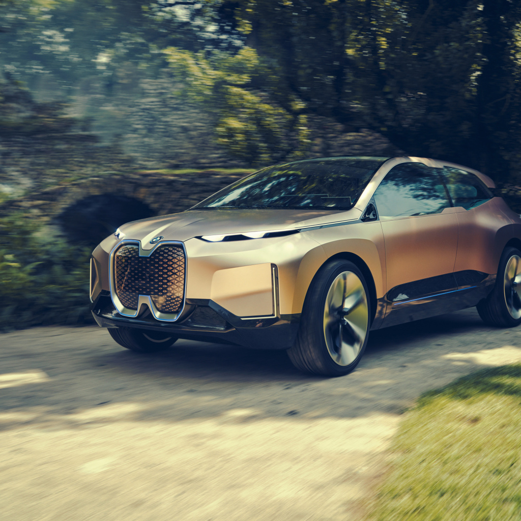 Красивый новый внедорожник BMW Vision iNext, 2018