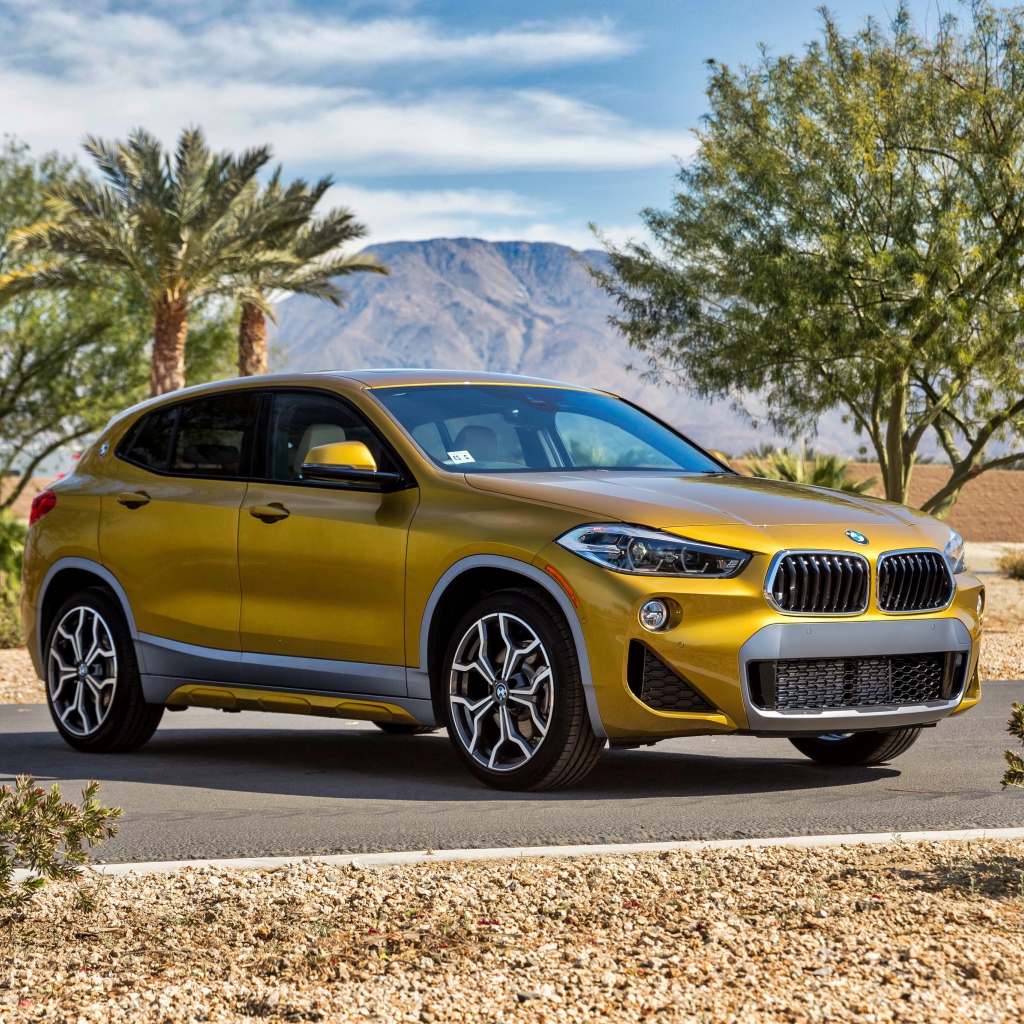 Автомобиль BMW X2, цвет золотистый металлик 