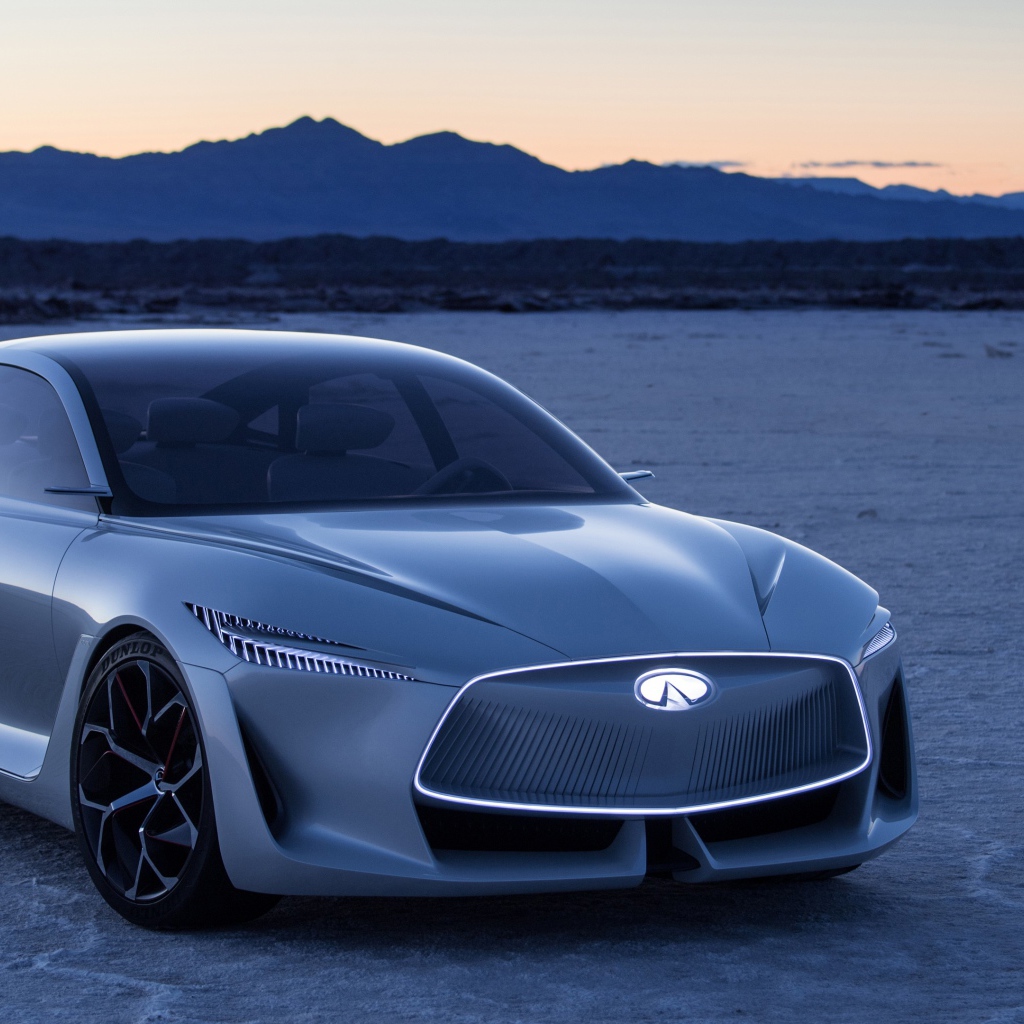 Автомобиль Infiniti Q Inspiration Concept, 2018 на закате