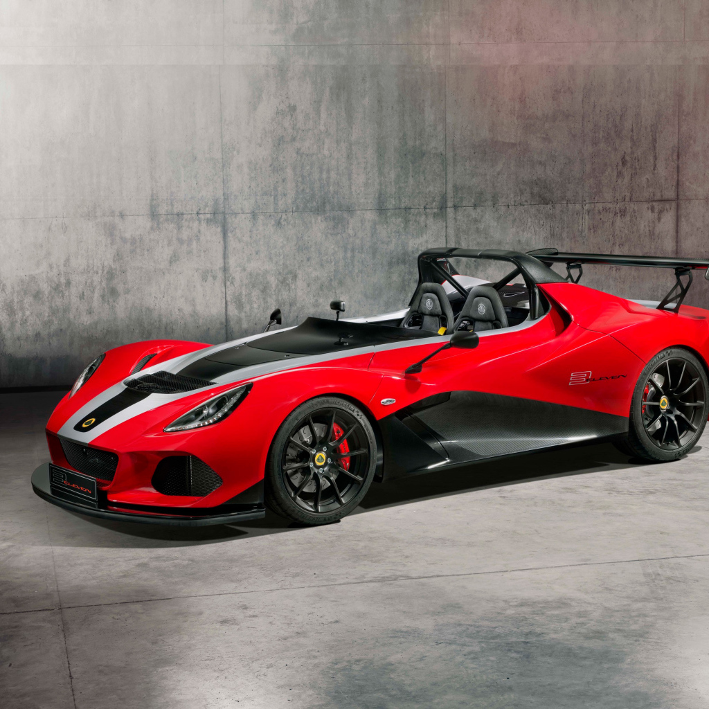 Красный гоночный автомобиль Lotus 3 Eleven 430