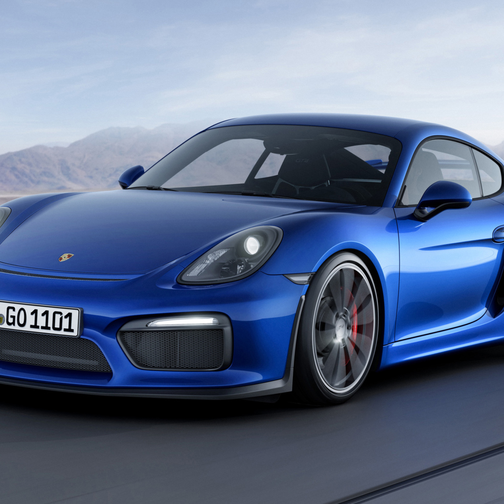 Быстрый синий автомобиль Porsche 911 GT3