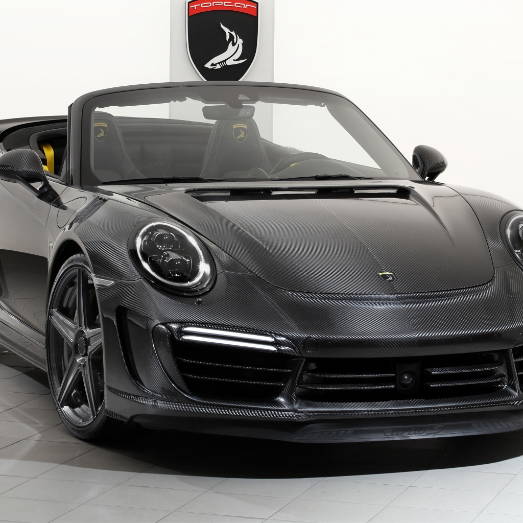 Серебристый кабриолет Porsche 911 Turbo