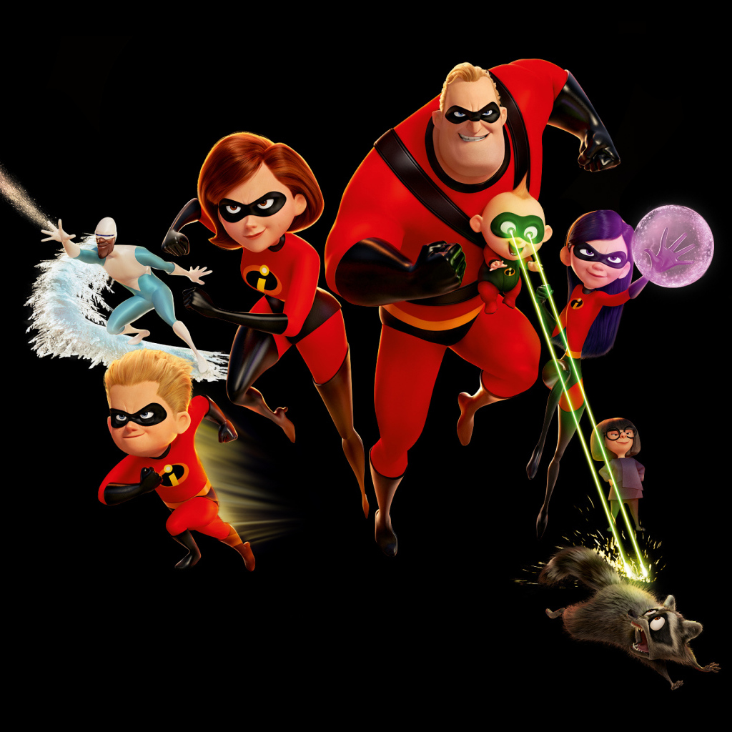 Персонажи мультфильма Суперсемейка 2, 2018