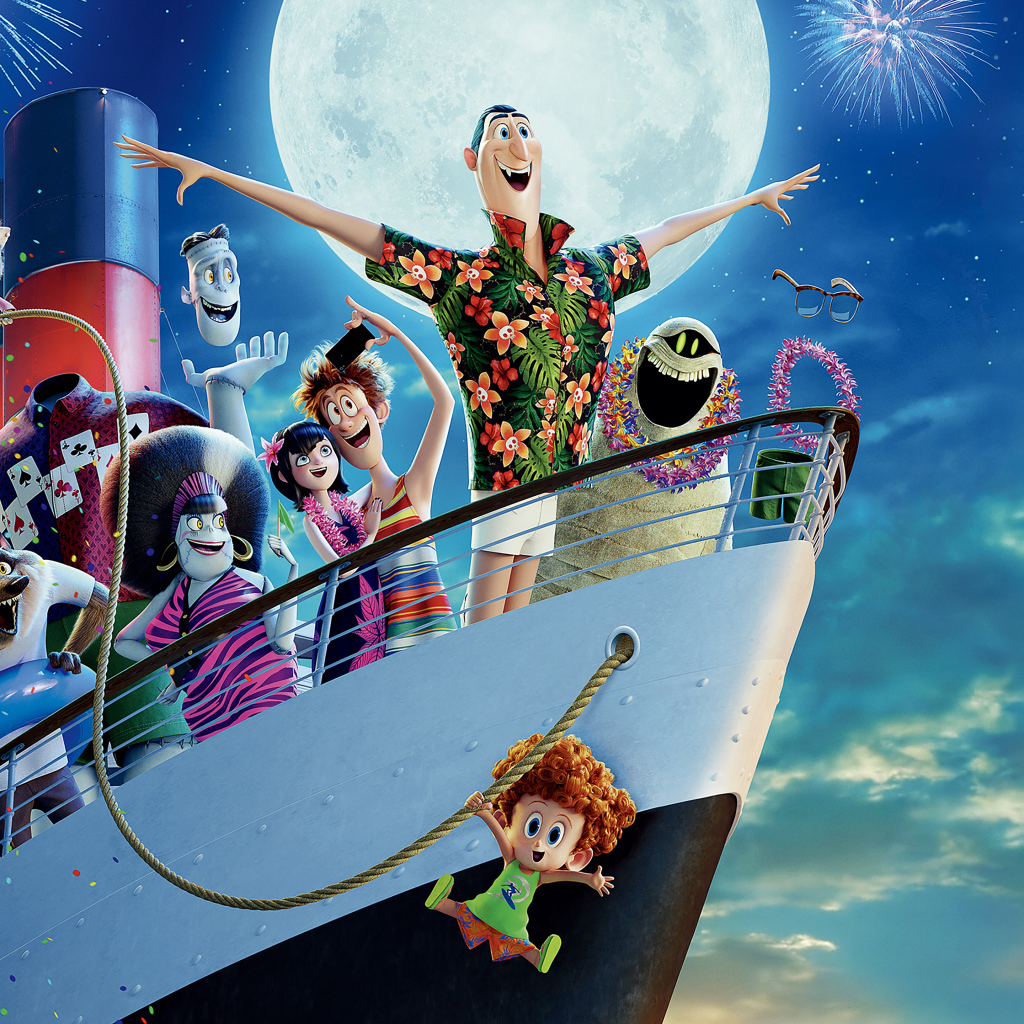 Герои мультфильма Монстры на каникулах 3. Море зовёт на корабле