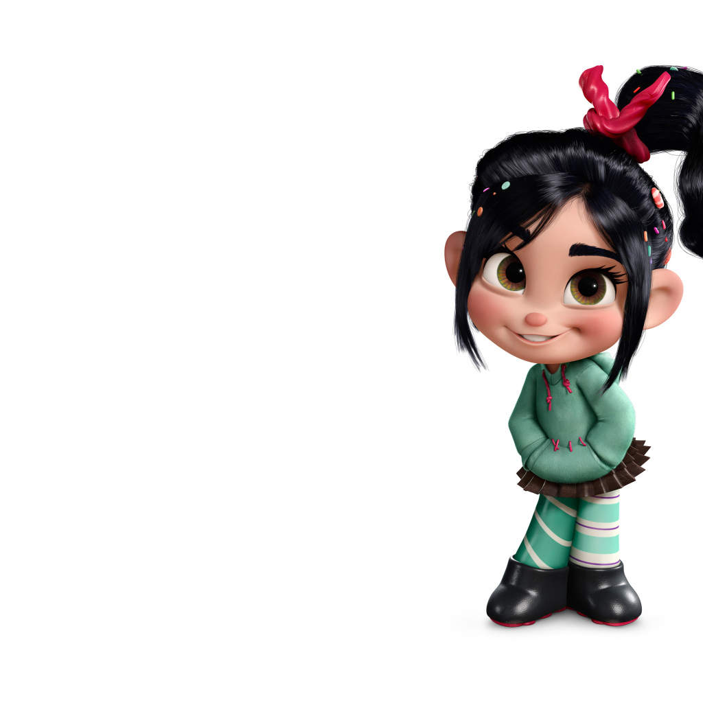 Ванилопа фон Кекс персонаж мультфильма Ральф на белом фоне