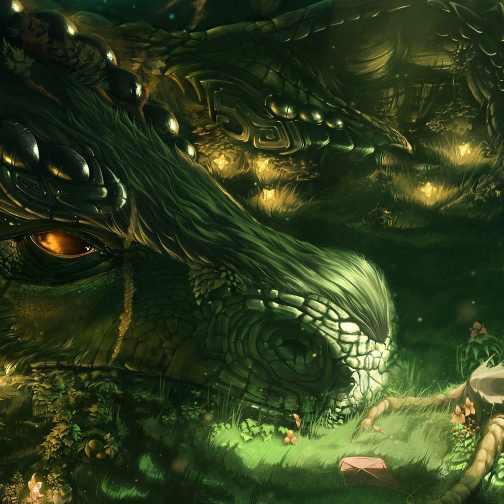 Большой дракон и маленькая девочка, фэнтези