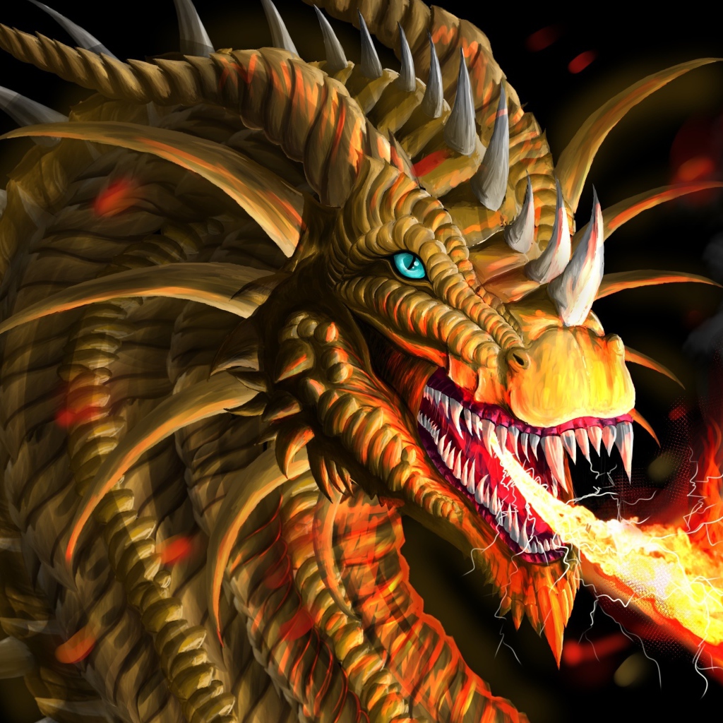 Огнедышащий дракон, фэнтези