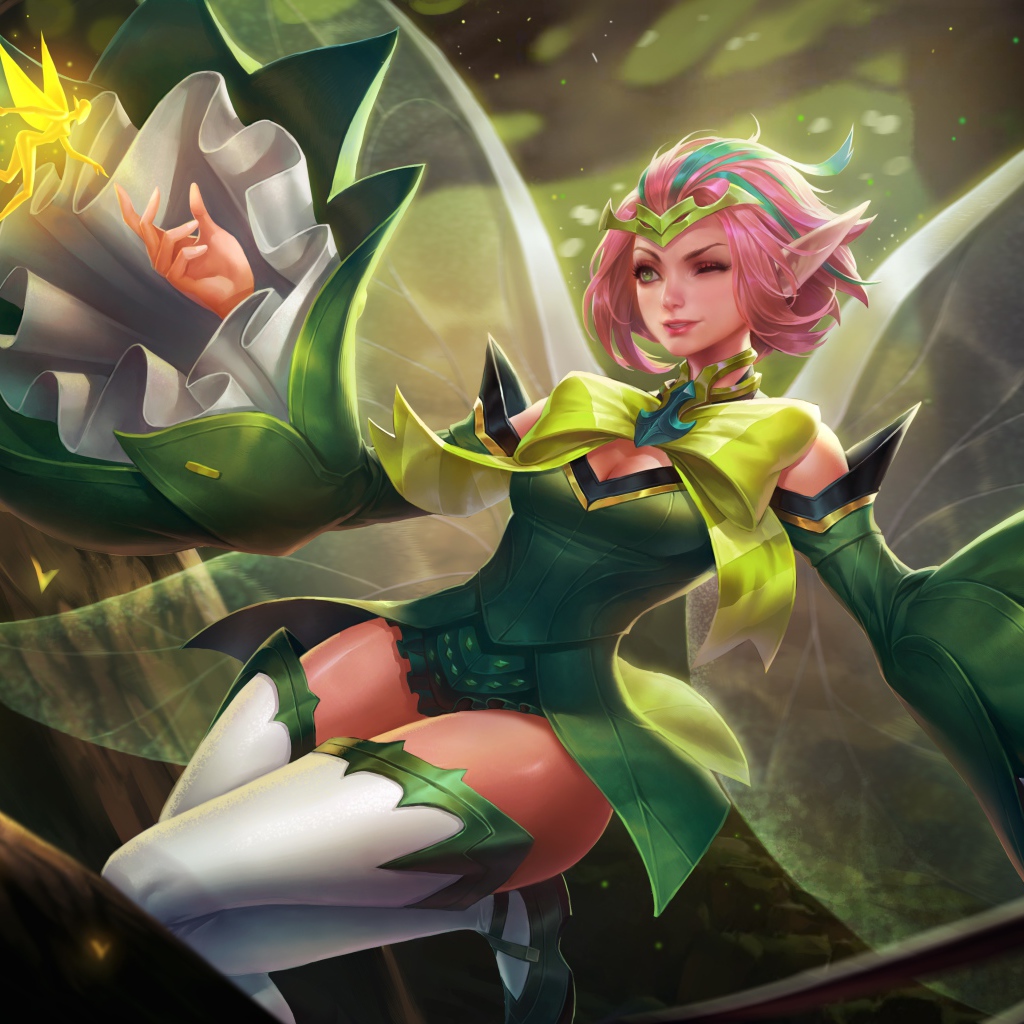 Девушка фея с крыльями, фэнтези