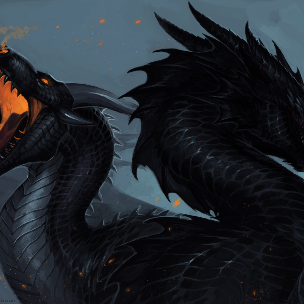 Два черных дракона, фэнтези