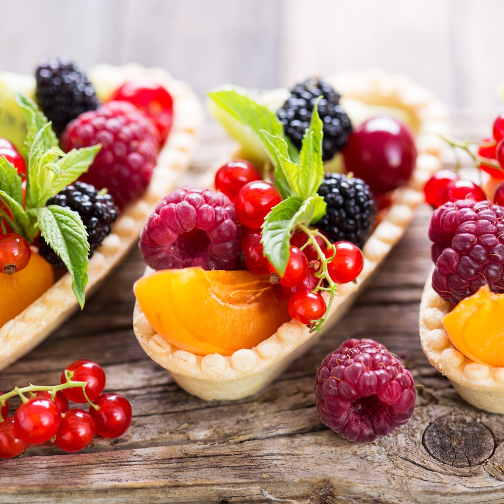 Вафельные корзиночки со свежими ягодами