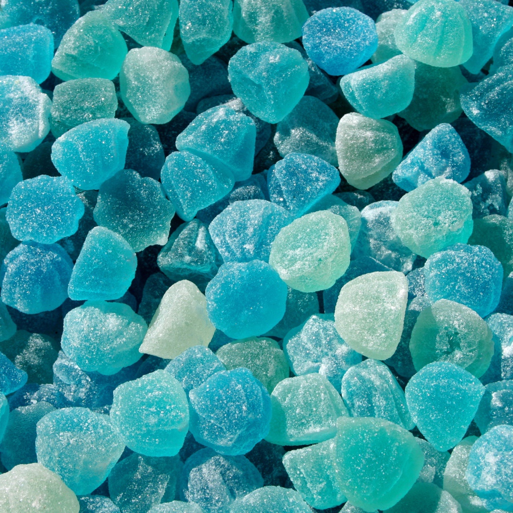 Голубые конфеты желе