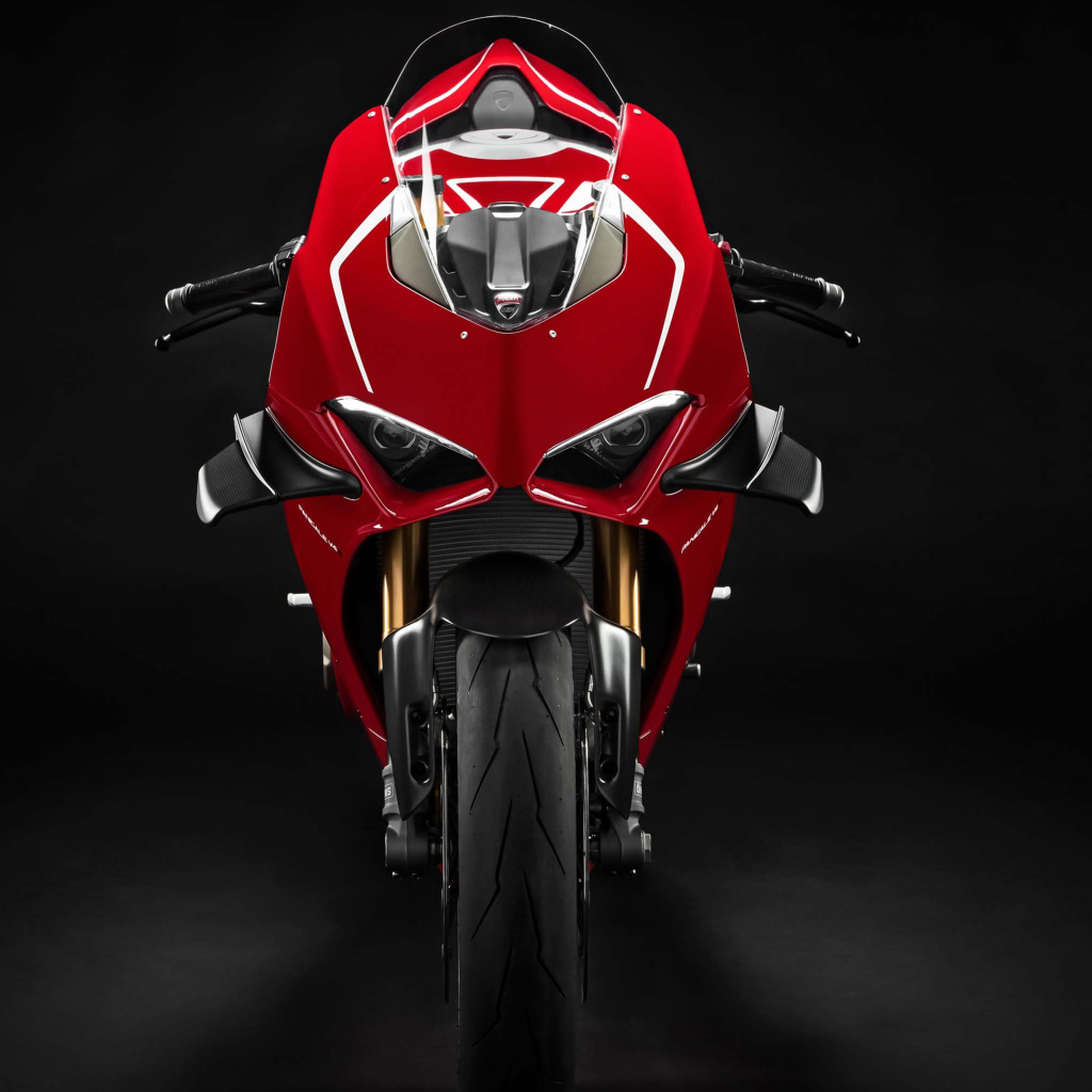 Мотоцикл Ducati Panigale V4 R 4K 2019 года вид спереди