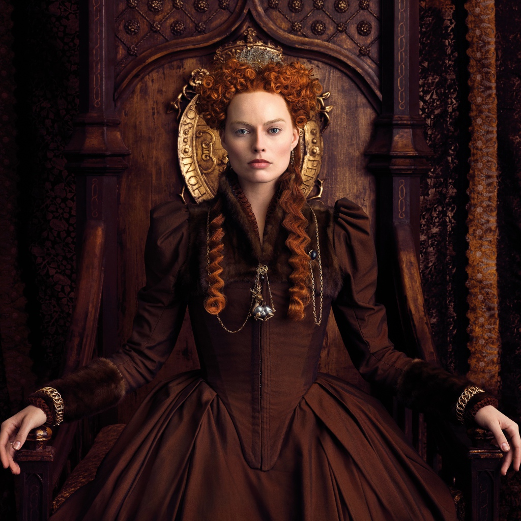 Актриса Марго Робби в фильме Две королевы, 2018