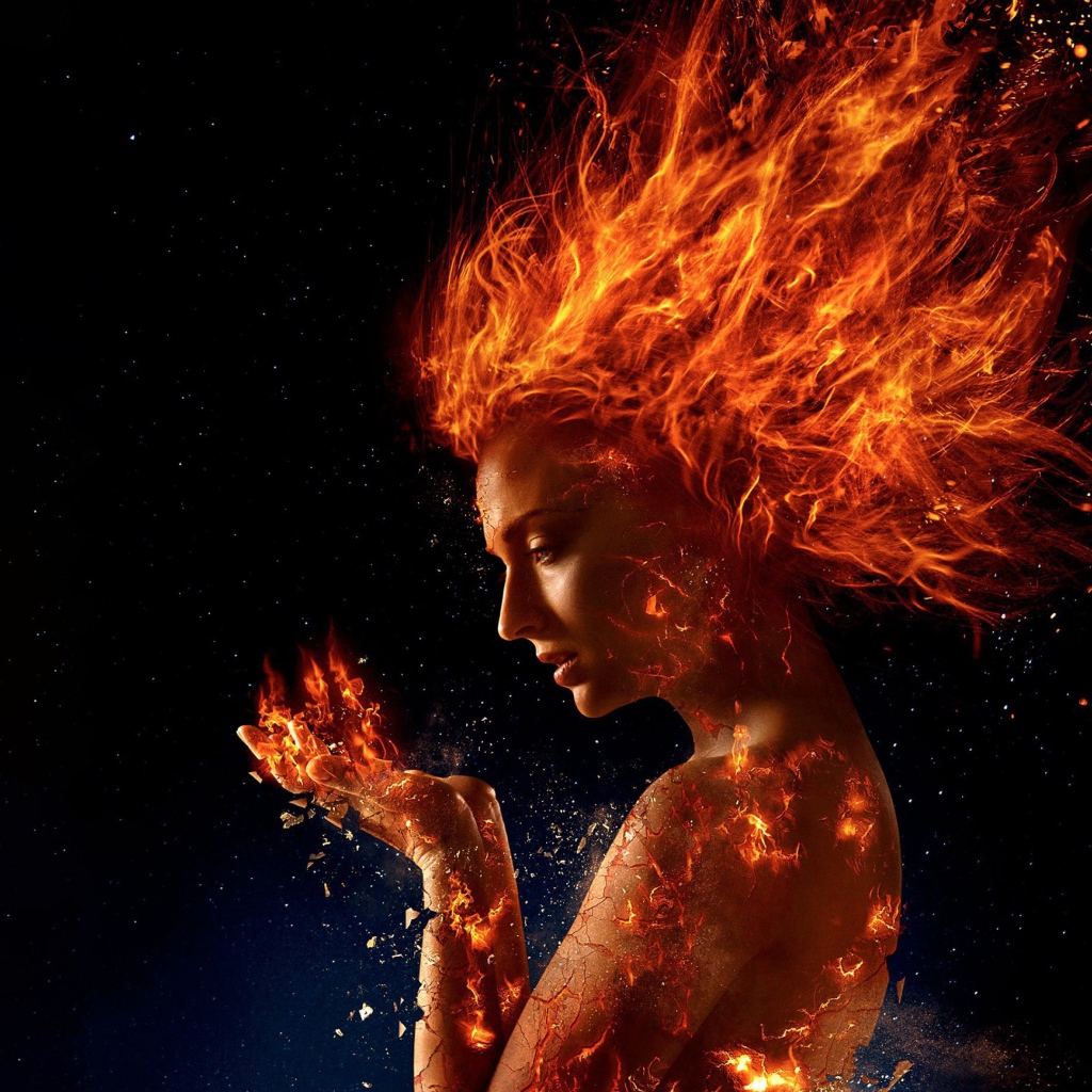 Актриса Софи Тернер в фантастическом фильме Люди Икс. Тёмный Феникс, 2018