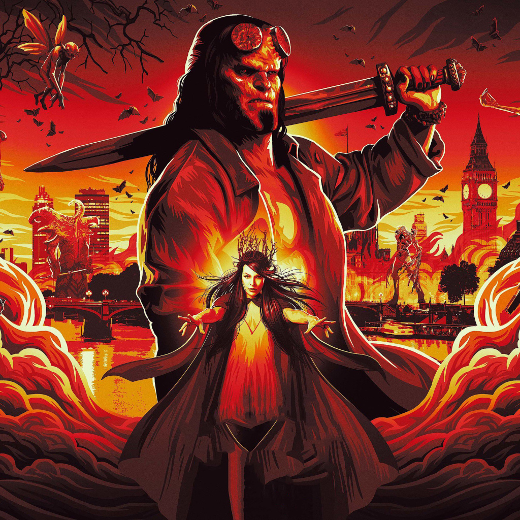 Постер нового фильма Хеллбой  2019