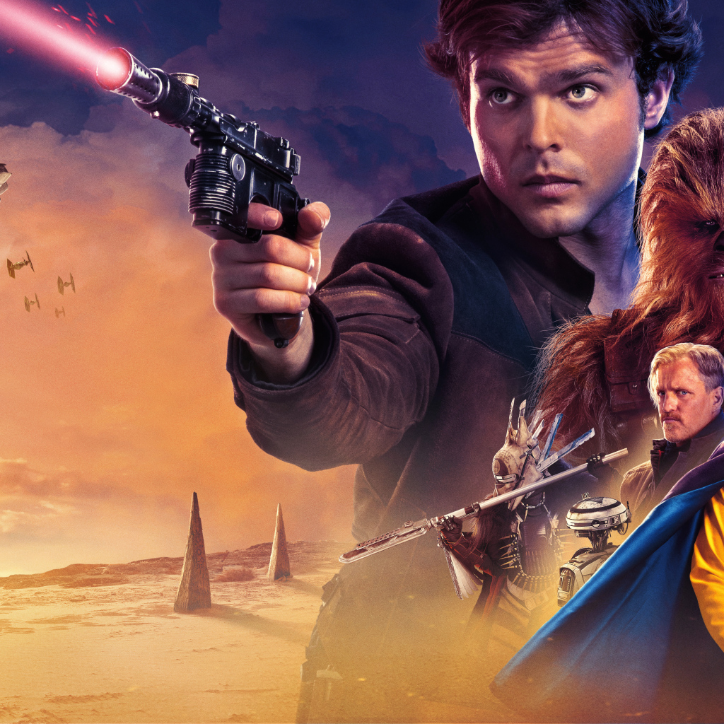 Постер нового фильма Соло. Звёздные войны. Истории, 2018