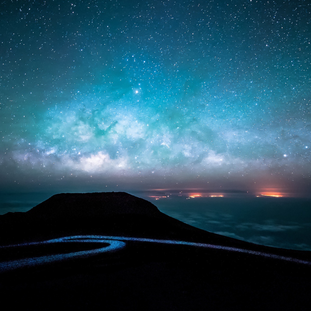 Красивое ночное звездное небо