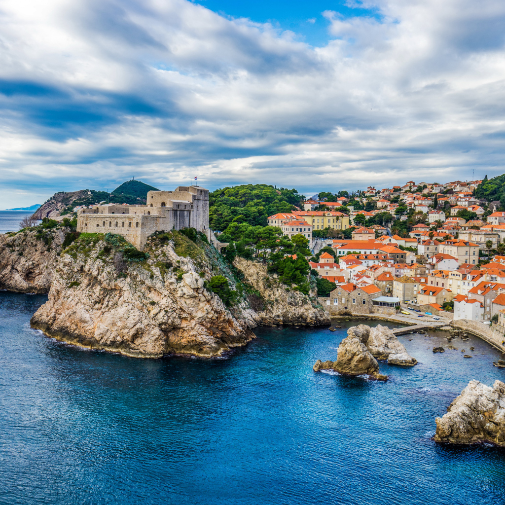 Город Дубровник побережье Хорватия