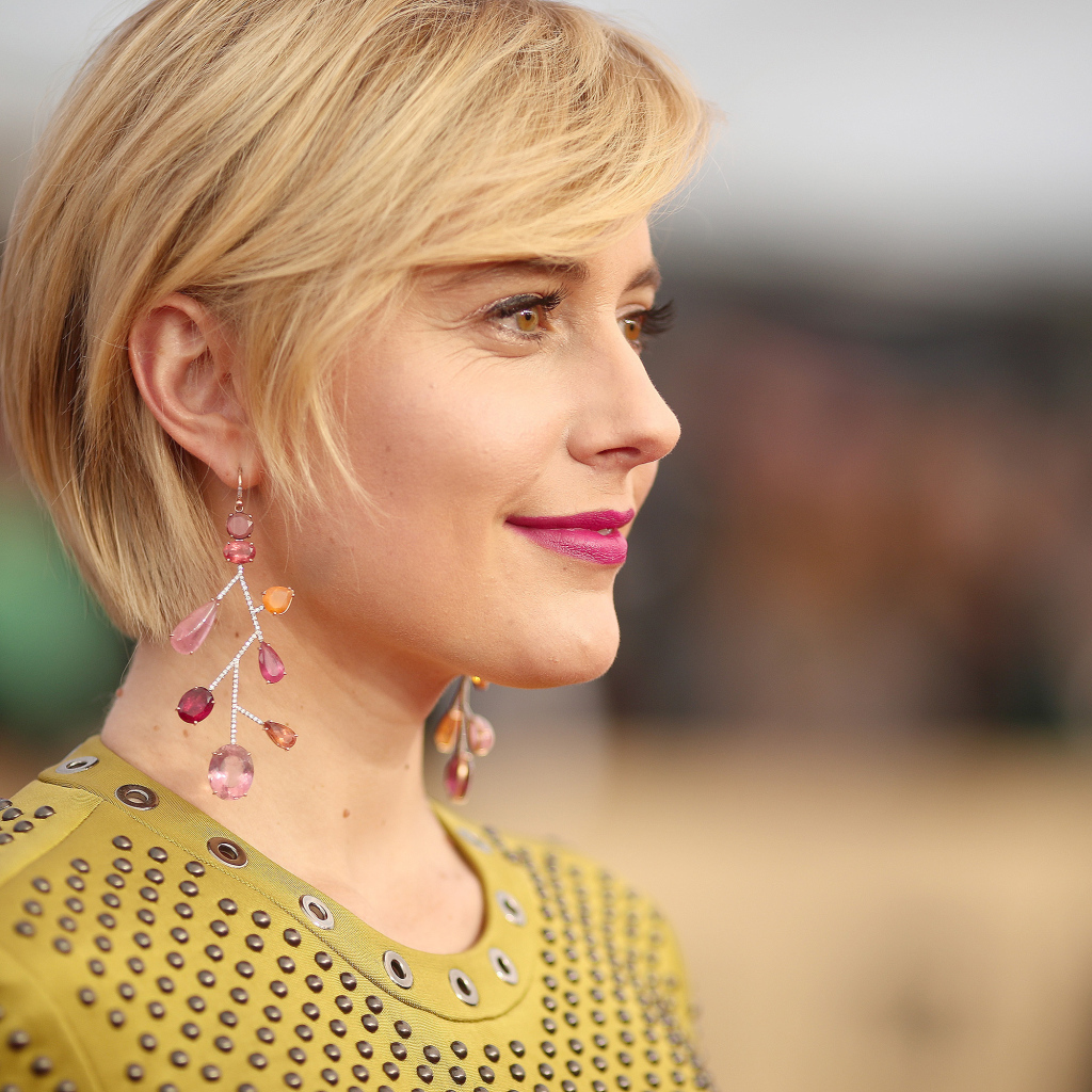 Американская актриса Грета Гервиг с очаровательной улыбкой