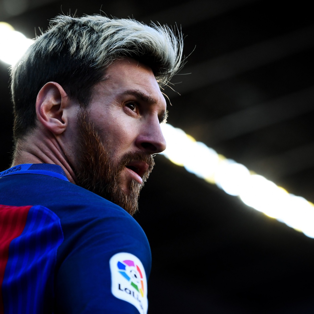 Известный футболист Лионель Месси с бородой