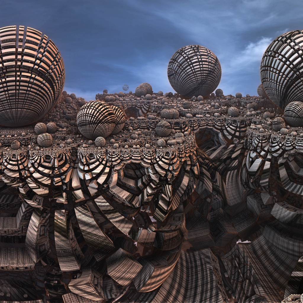 Шары на необычной поверхности 3д графика