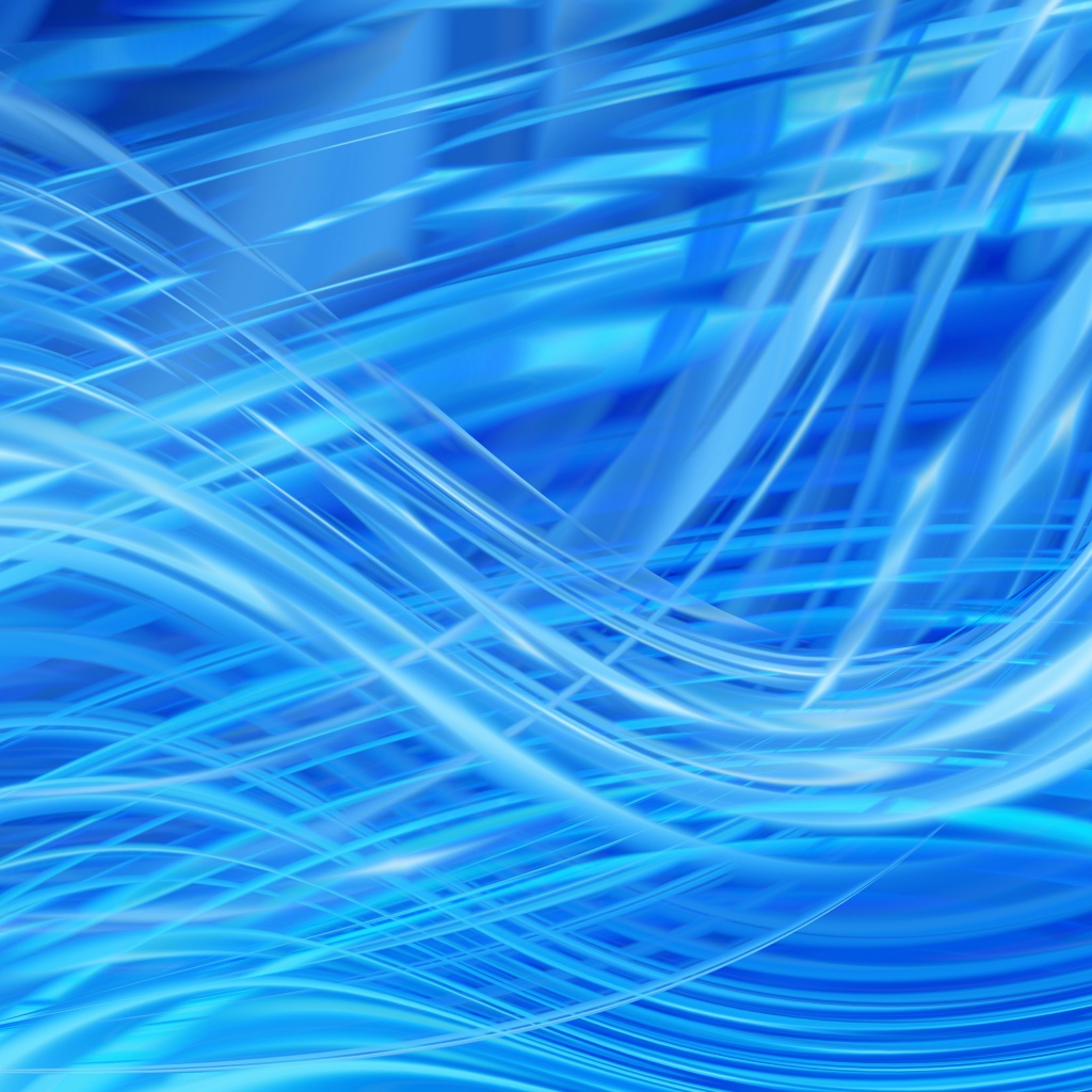 Яркие голубые абстрактные волны 