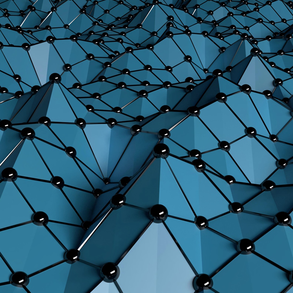 Серые геометрические фигуры с черными точками 3д графика