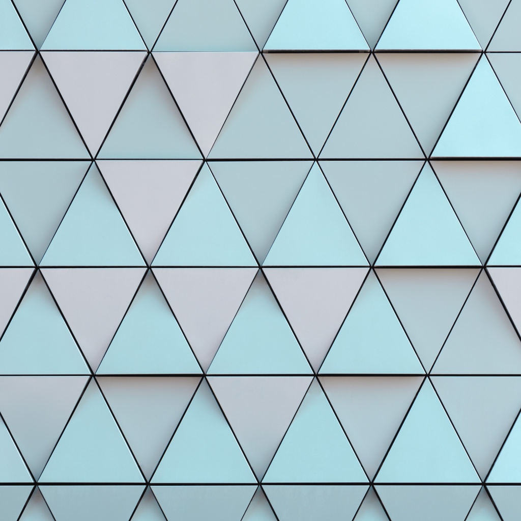 Разноцветные треугольники с черными линиями 3д графика