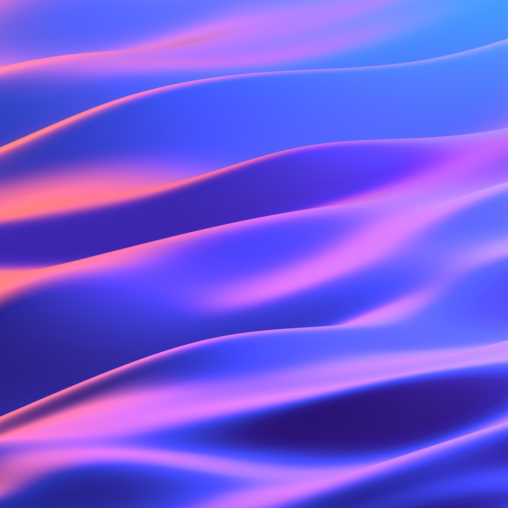 Неоновые абстрактные волны 