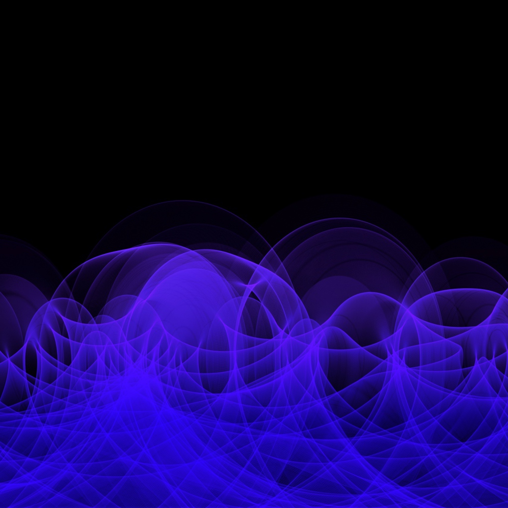 Неоновый синий дым на черном фоне