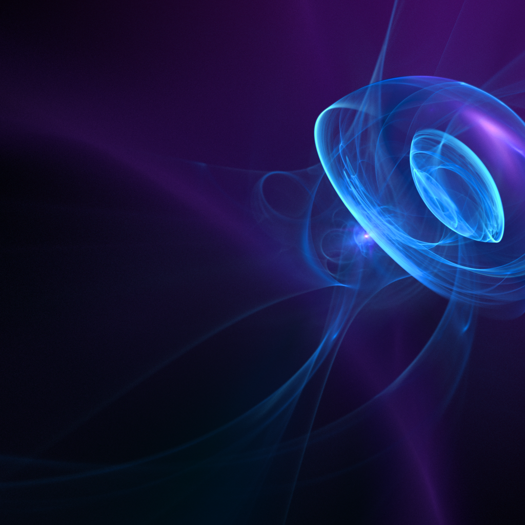 Неоновые волны на фиолетовом фоне
